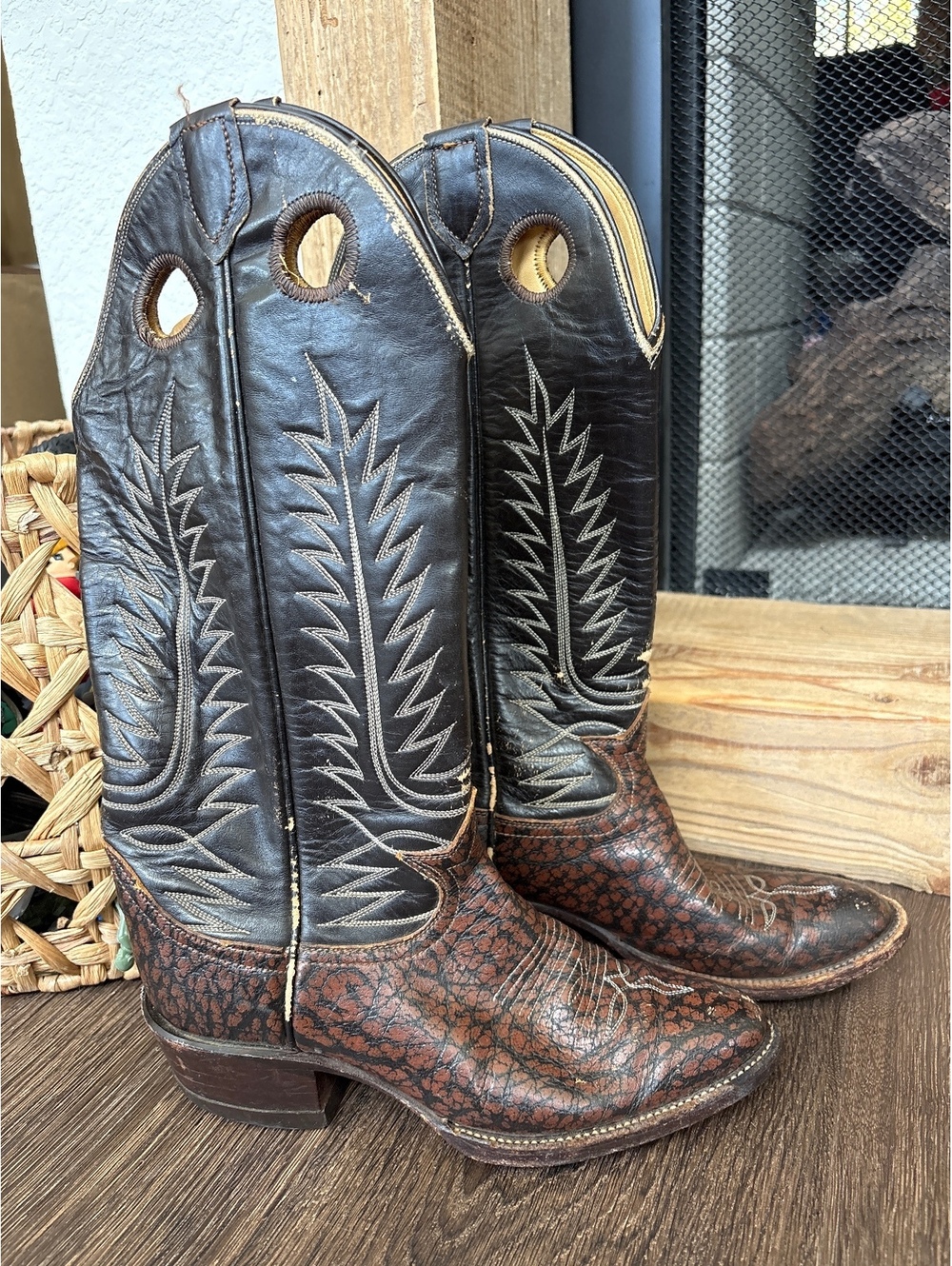 Vintage Rare Tony Lama Brown Boots 6218